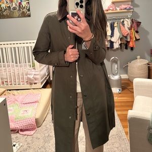 J Crew Trench Coat Jacket with Corduroy Collar (fits like XXS)